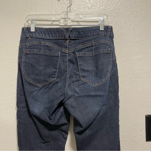 Democracy “Ab” technology Dark Wash Mid Rise Denim Size 10 - Picture 3 of 6